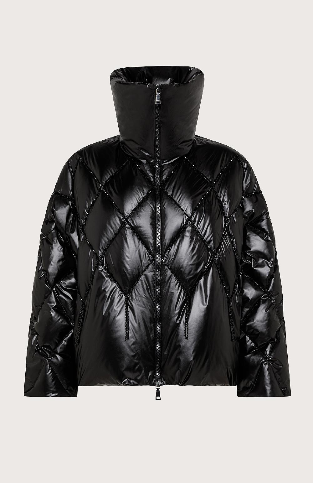 Seventy Piumino con ricami - Col. Nero