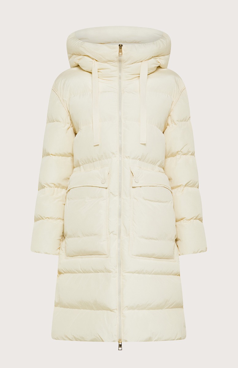 Seventy Piumino lungo con cappuccio - Col. Neutro