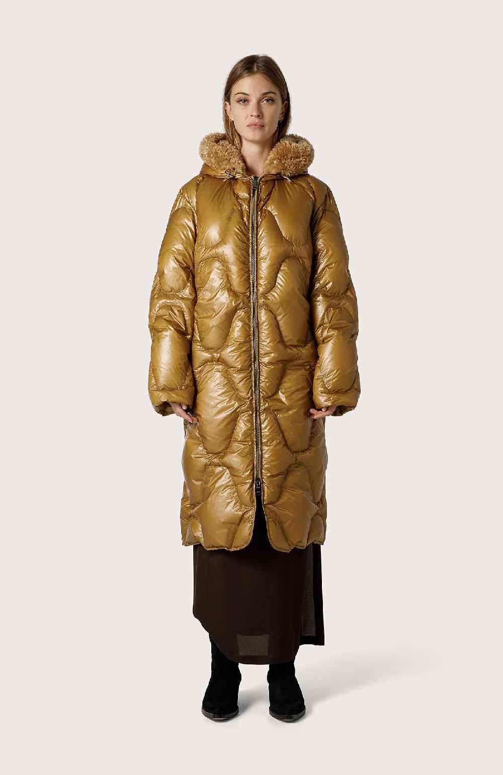 Seventy Piumino Lungo Con Cappuccio - Col. Verde