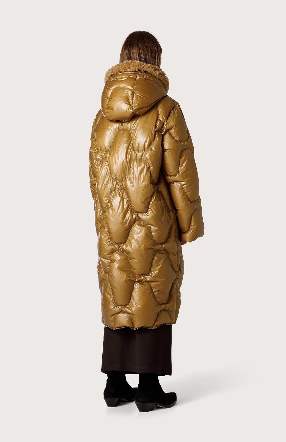 Seventy Piumino Lungo Con Cappuccio - Col. Verde