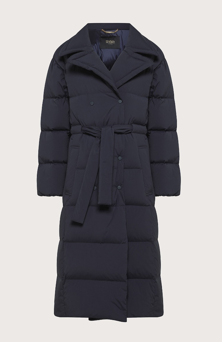 Seventy Piumino trapuntato lungo - Col. Blu