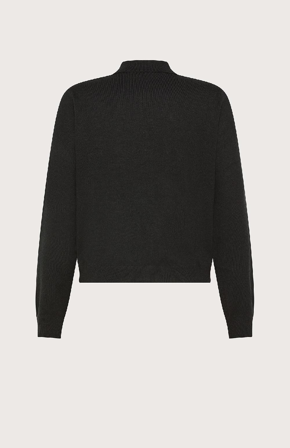 Seventy Polo A Maniche Lunghe Tinta Unita - Col. Nero