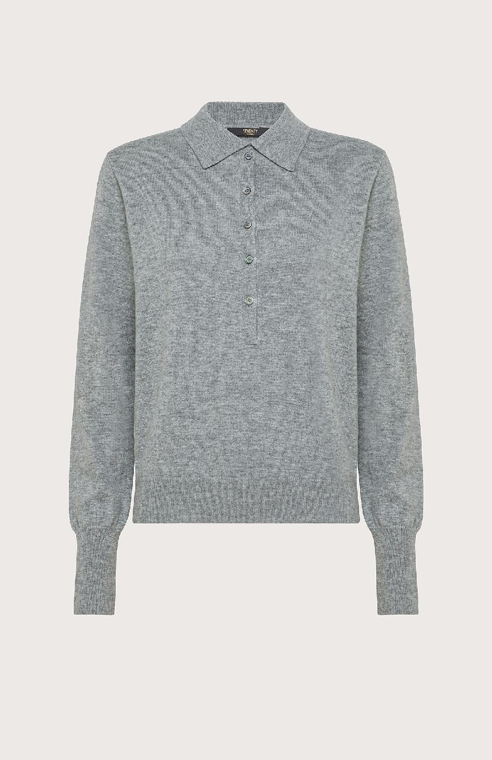 Seventy Polo in lana cashmere - Col. Grigio