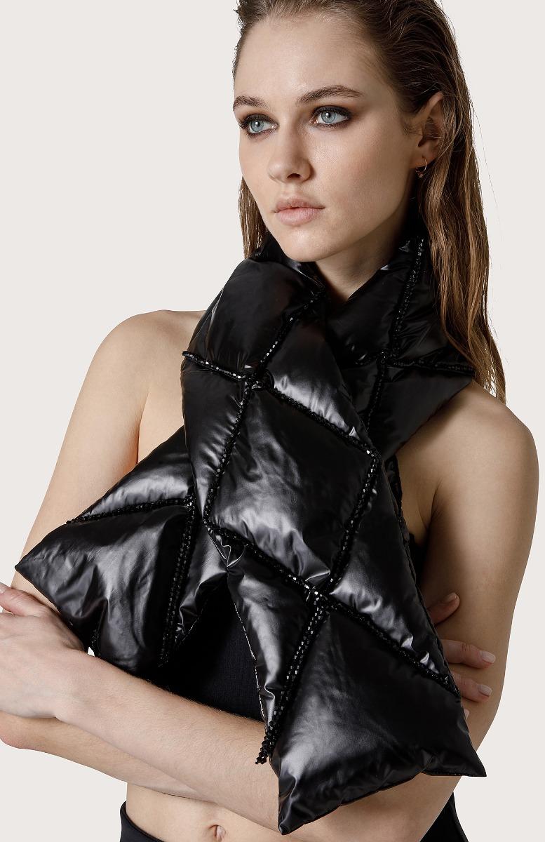 Seventy Sciarpa Trapuntata Con Perline - Col. Nero