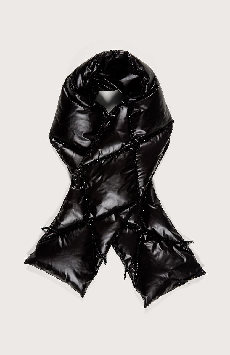 Seventy Sciarpa trapuntata con perline - Col. Nero