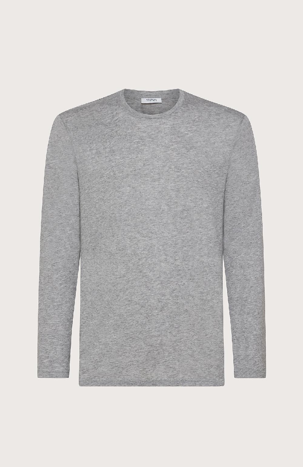 Seventy T-shirt girocollo manica lunga - Col. Grigio