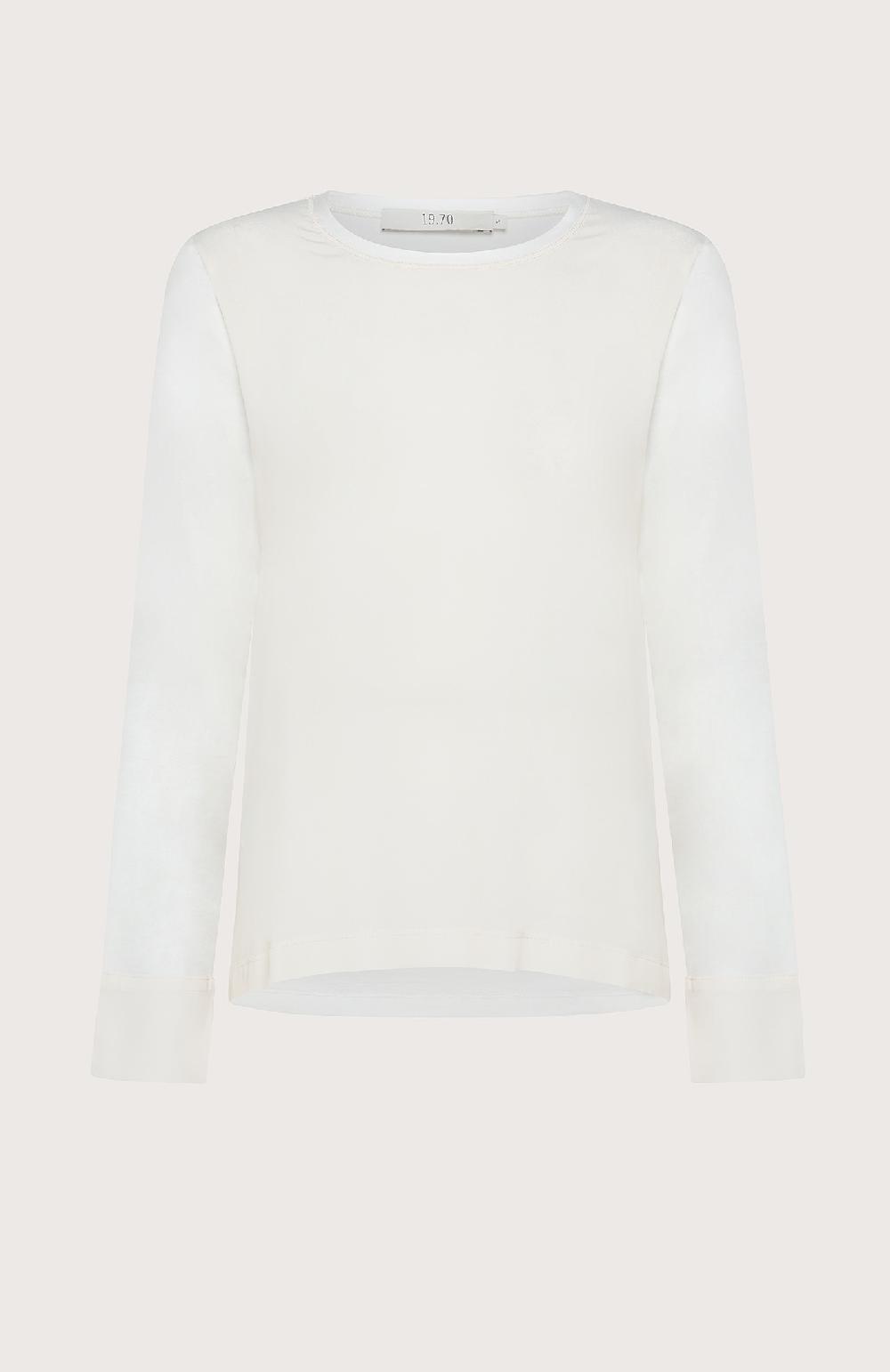 Seventy T-shirt Maniche Lunghe - Col. Bianco