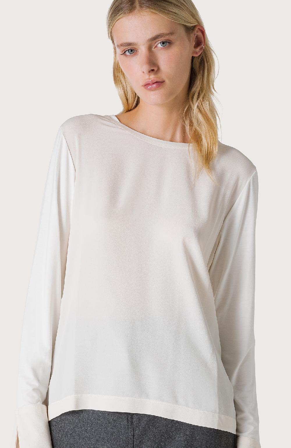 Seventy T-shirt Maniche Lunghe - Col. Bianco