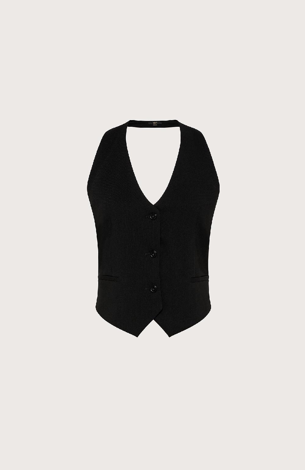 Seventy Top a gilet - Col. Nero