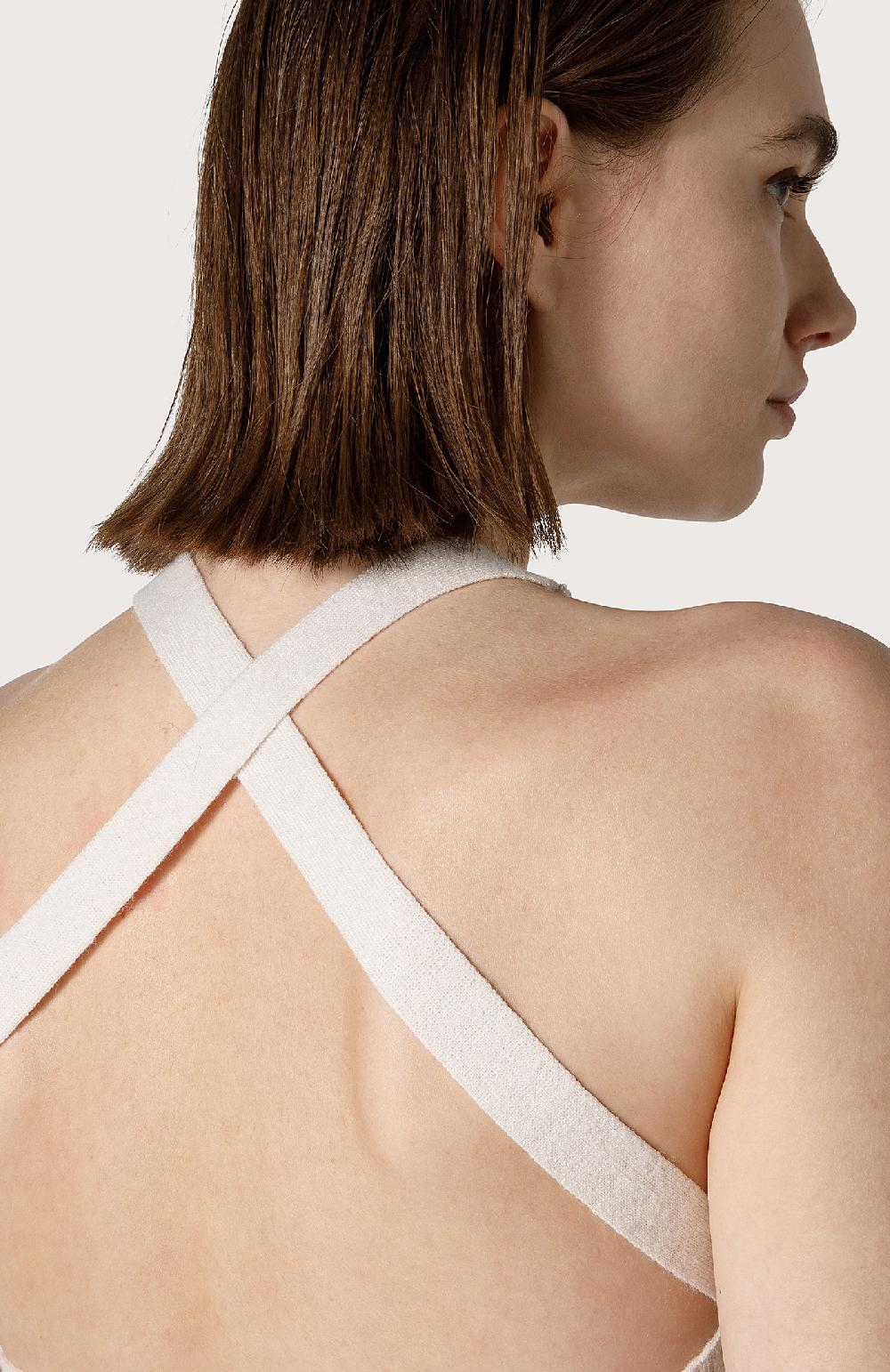 Seventy Top In Maglia A Costine - Col. Bianco