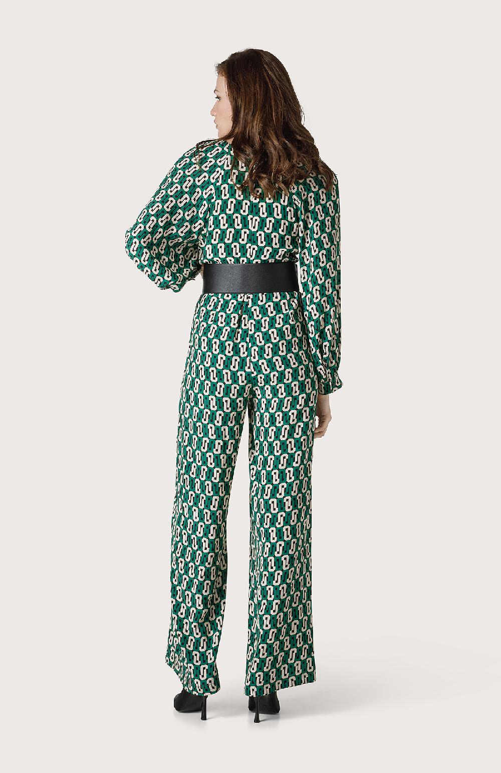 Seventy Tuta Con Scollo A V - Col. Verde