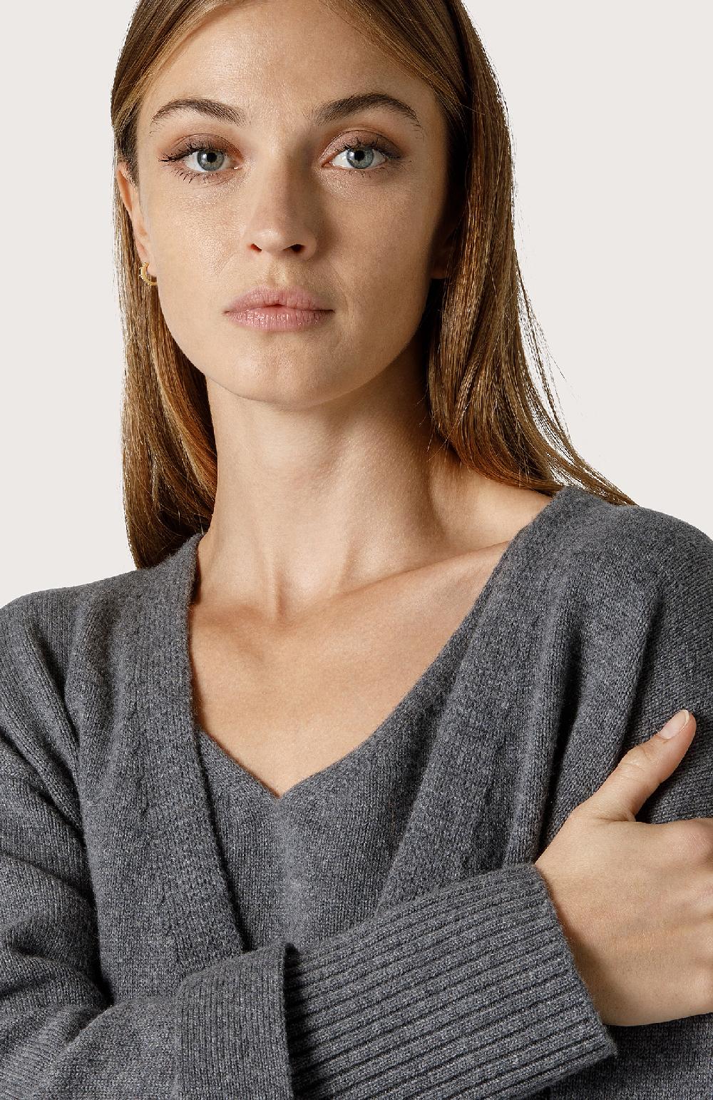 Seventy Twin Set In Misto Cashmere - Col. Grigio