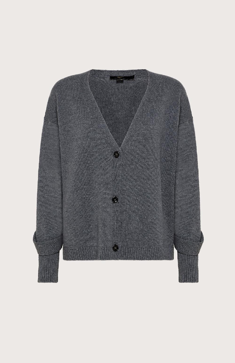 Seventy Twin set in misto cashmere - Col. Grigio