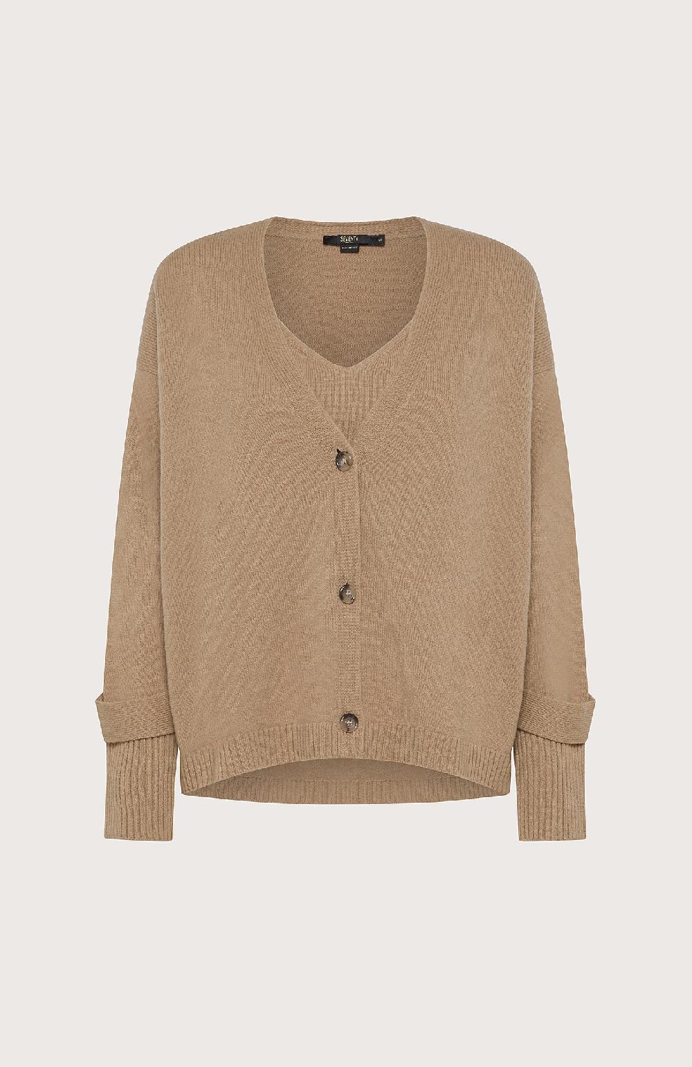 Seventy Twin set in misto cashmere - Col. Neutro