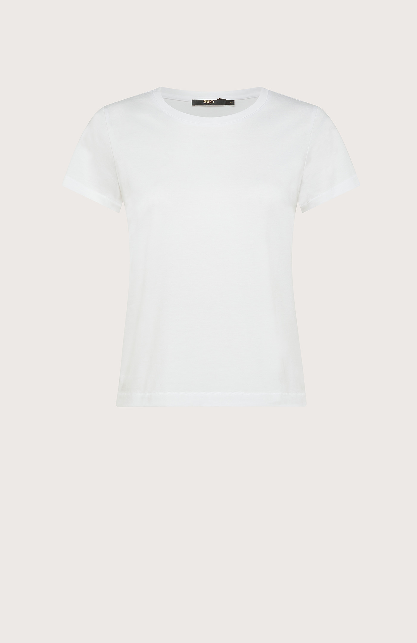 Seventy T-shirt girocollo in jersey di cotone - Col. Neutro