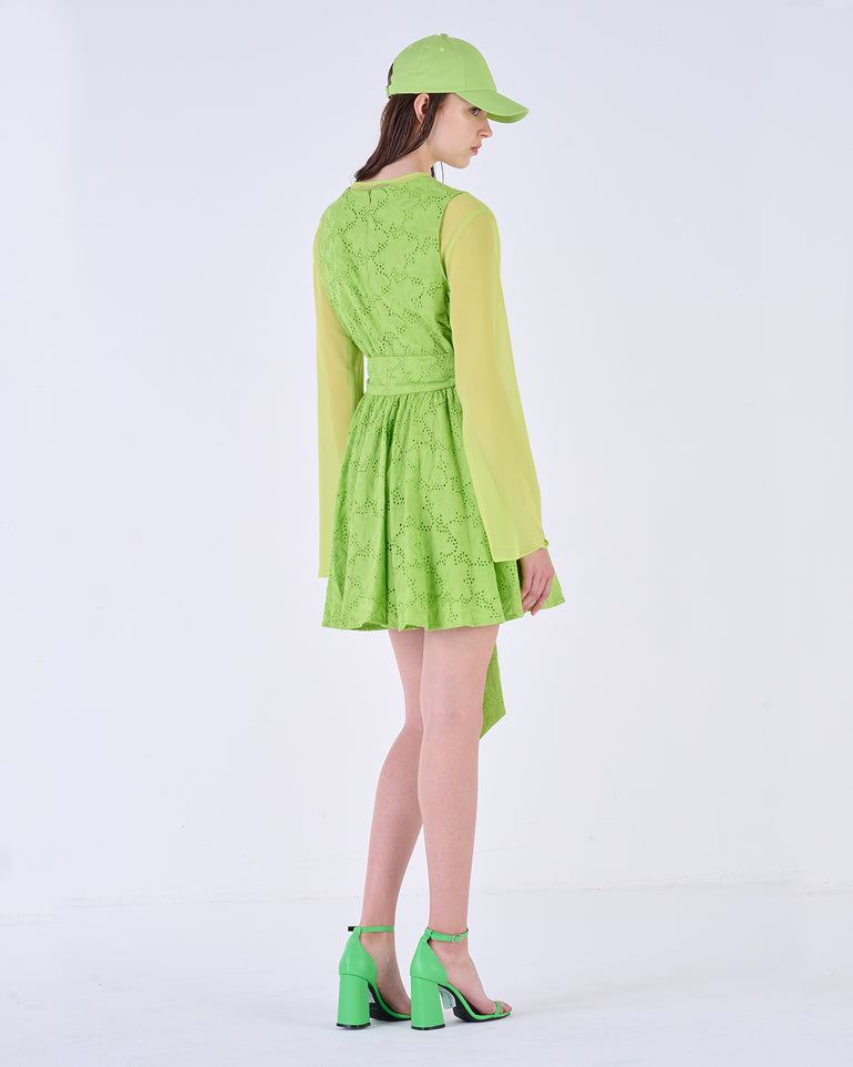 Silvian Heach Abito Ad Incrocio Con Dettagli Ricamati