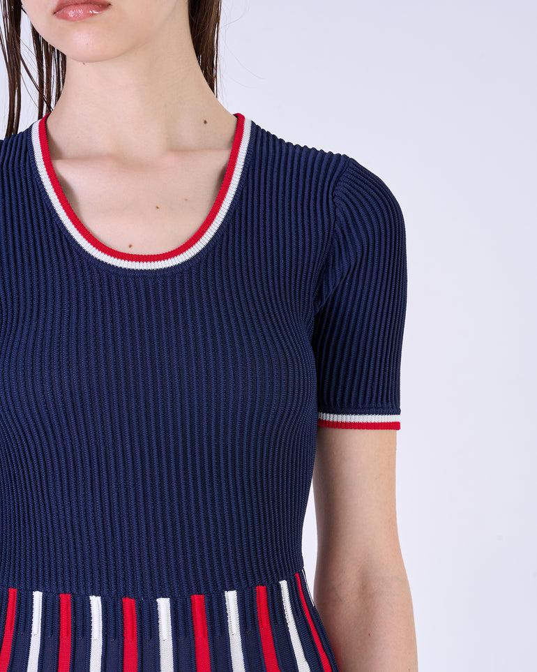 Silvian Heach Abito Con Gonna Plissettata