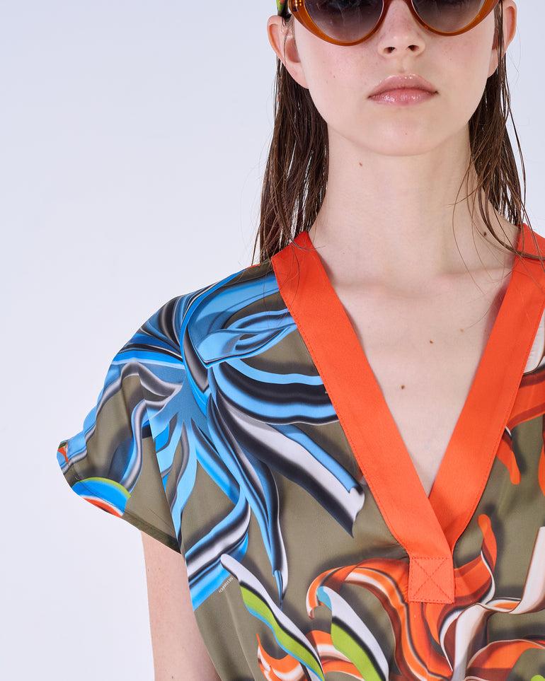 Silvian Heach Abito Corto Stampato