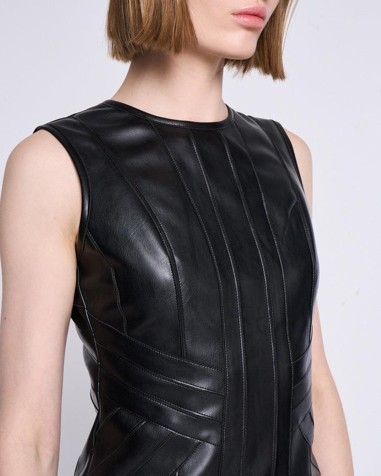 Silvian Heach Abito In Ecopelle