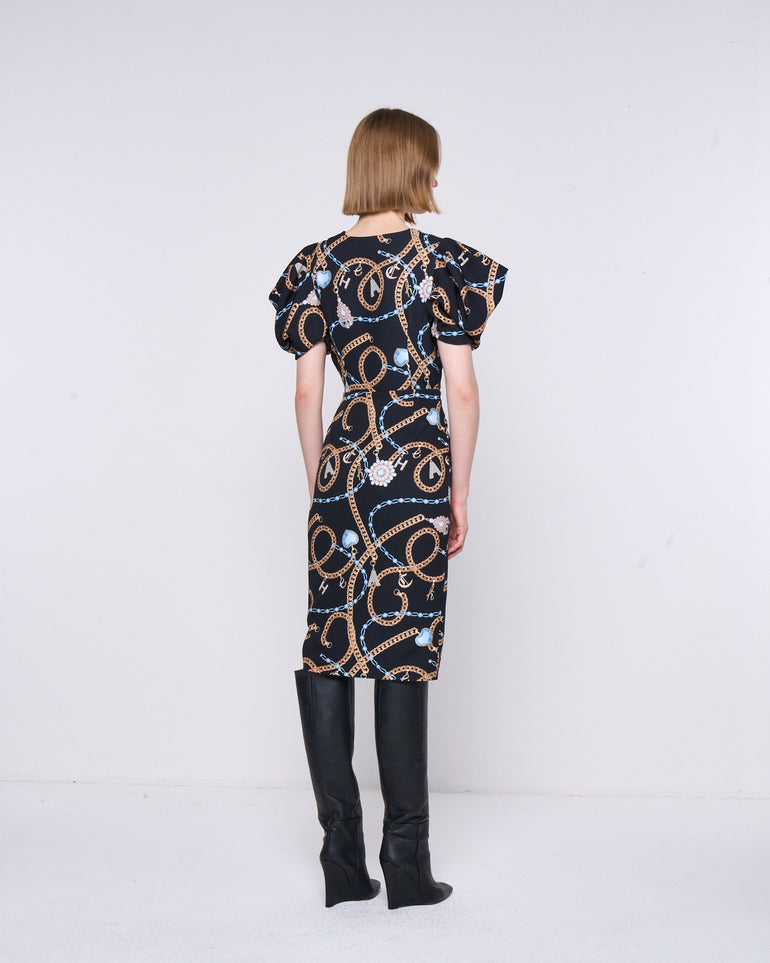 Silvian Heach Abito Midi A Fantasia