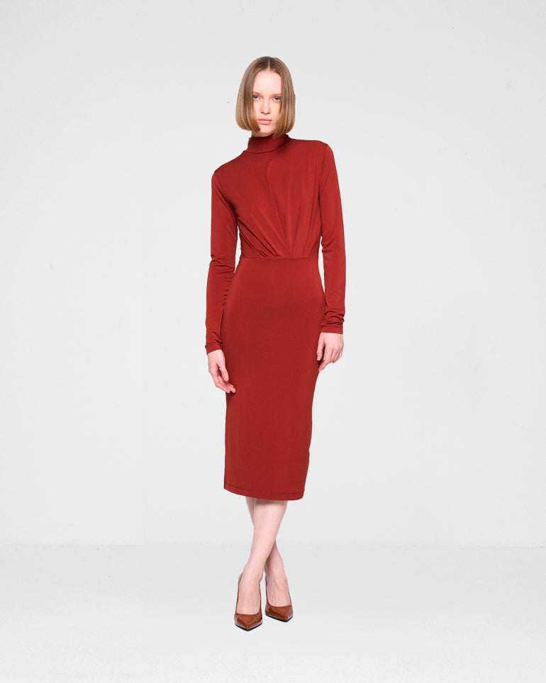 Silvian Heach Abito midi con drappeggio