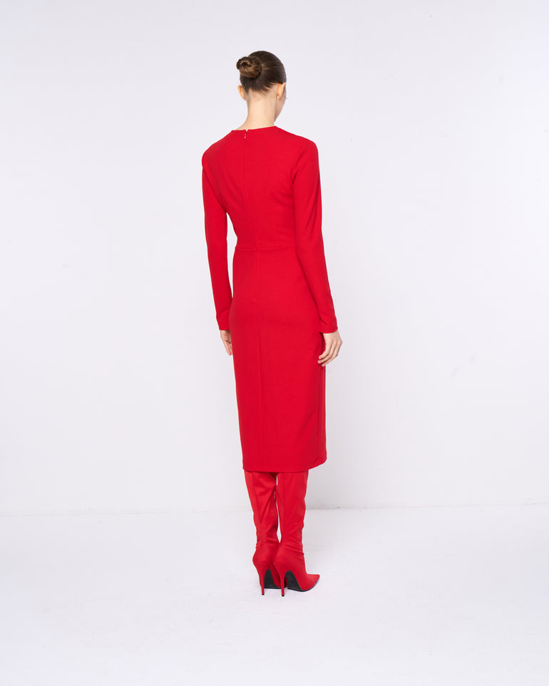 Silvian Heach Abito Midi Con Scollo Profondo