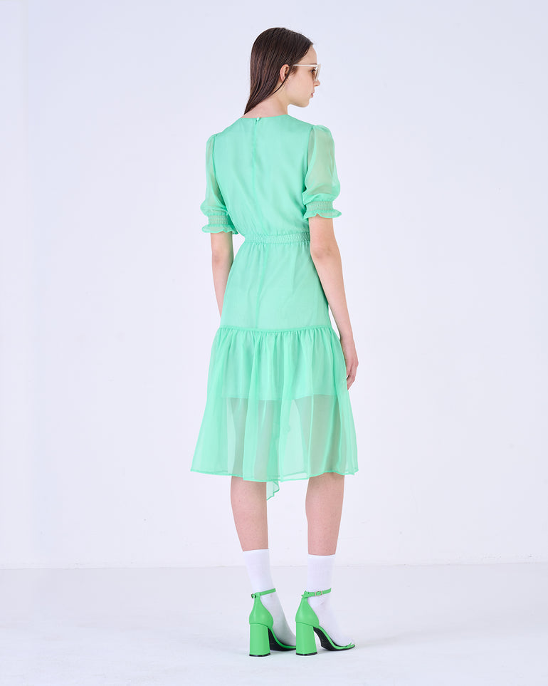 Silvian Heach Abito Midi Con Volant