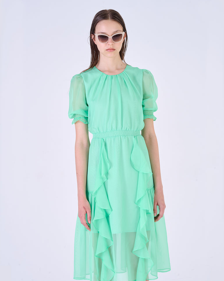 Silvian Heach Abito Midi Con Volant