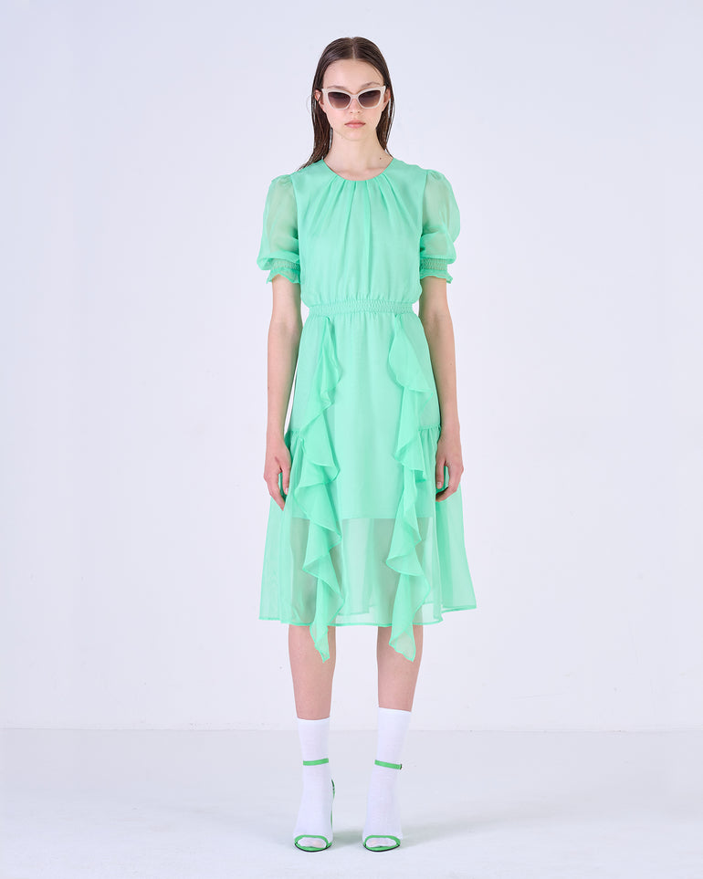 Silvian Heach Abito midi con volant