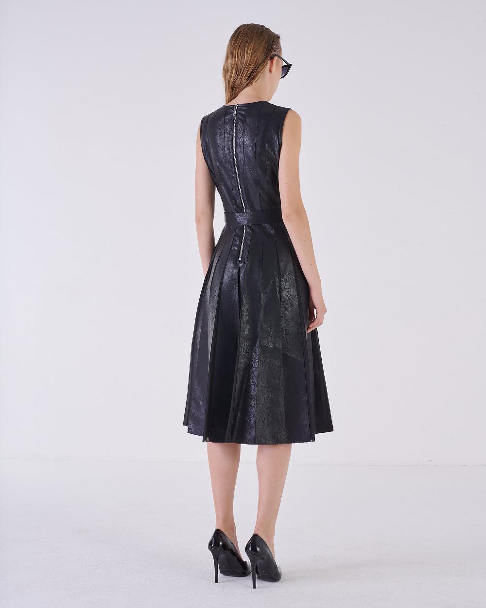 Silvian Heach Abito Midi Effetto Pelle