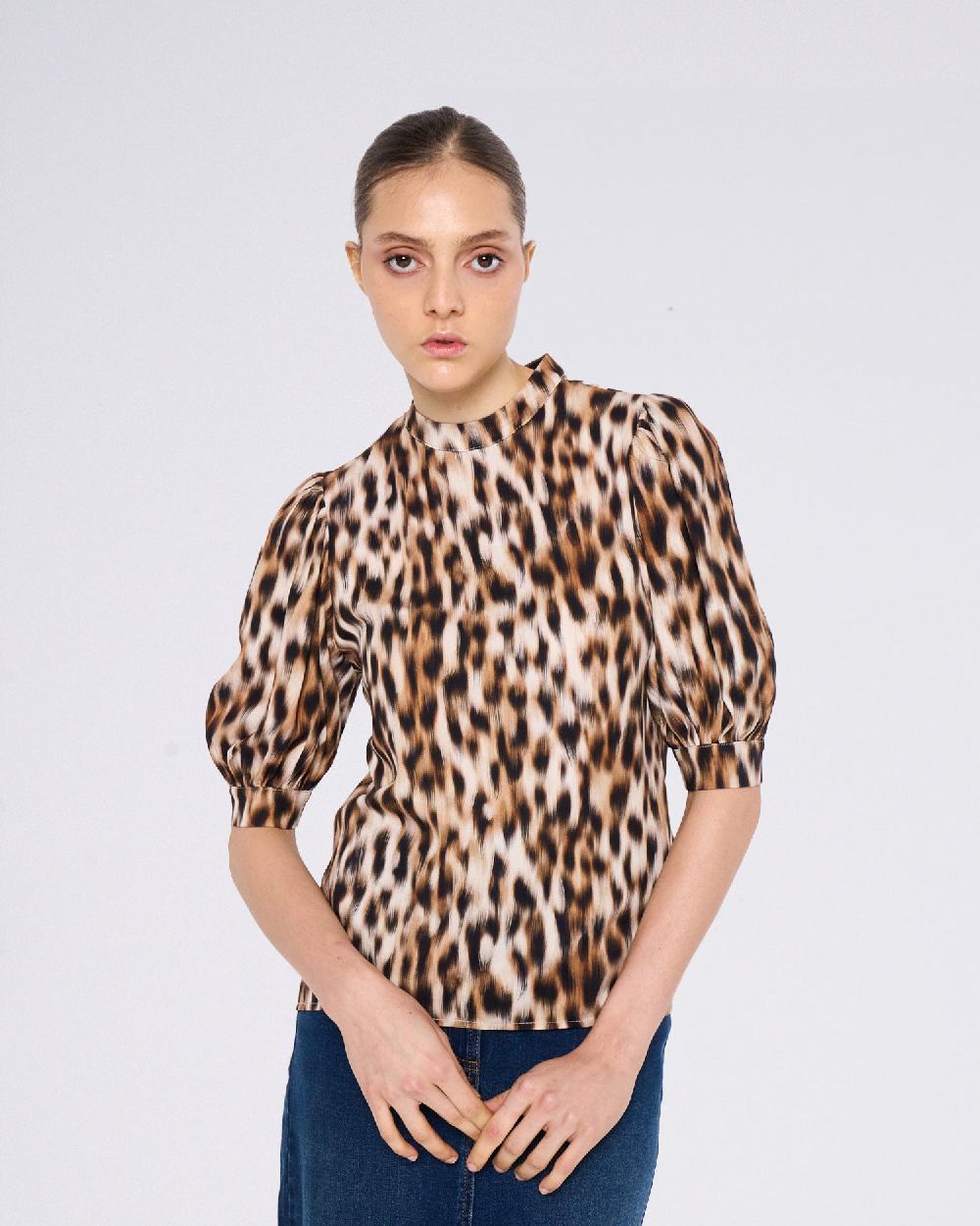 Silvian Heach Blusa Leopardata