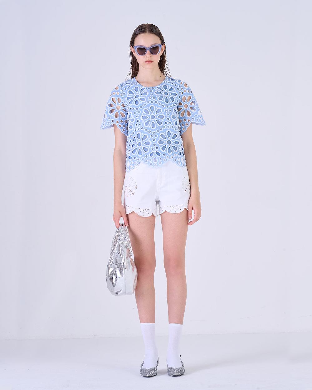 Silvian Heach Blusa Traforata A Fiori