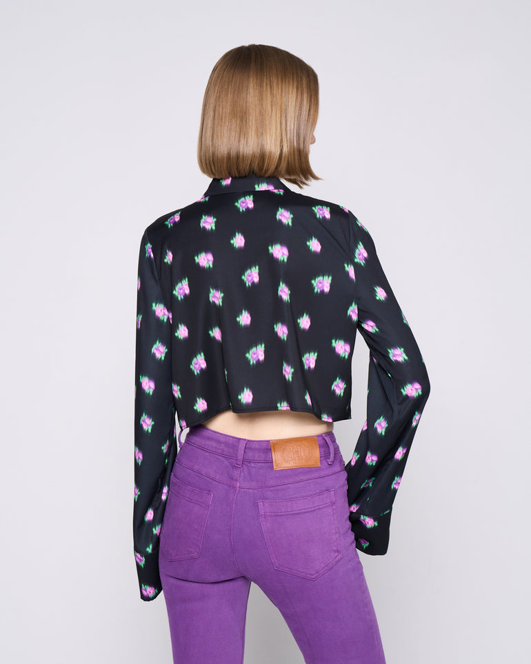 Silvian Heach Camicia Crop A Fantasia