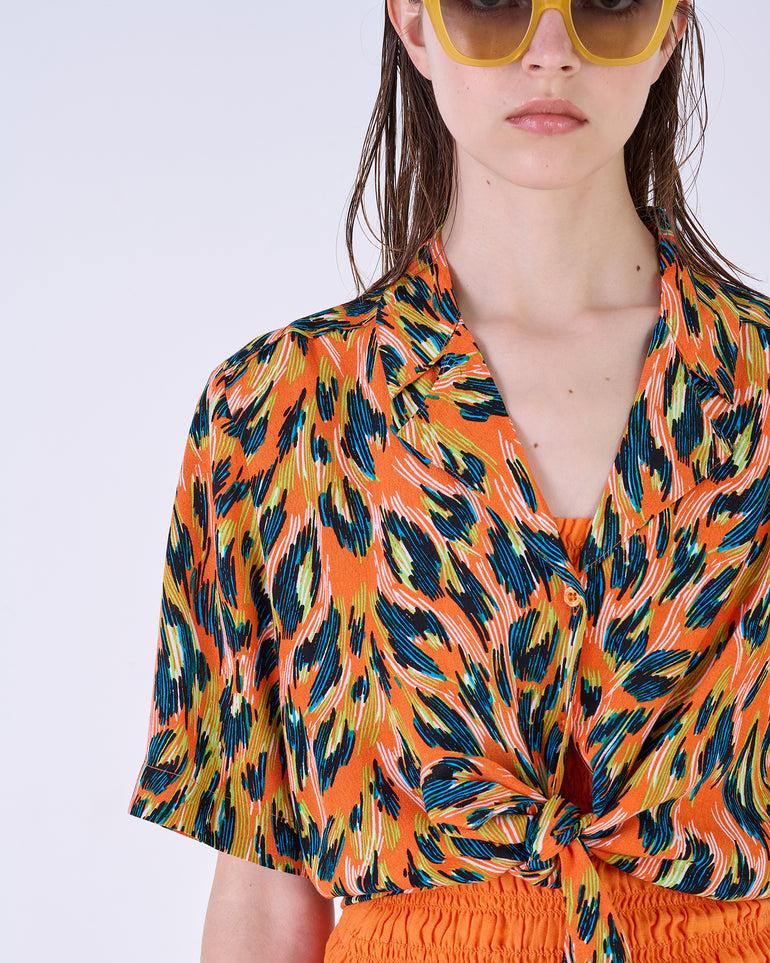 Silvian Heach Camicia Cropped Maculata
