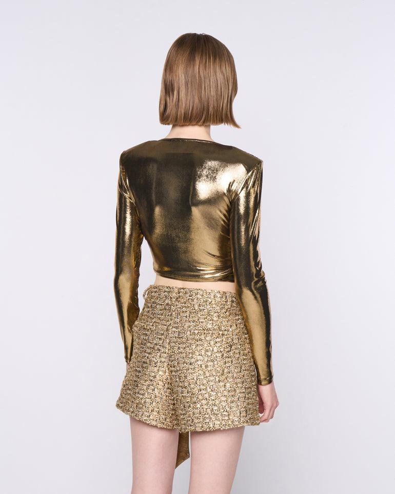 Silvian Heach Maglia Crop Con Fiocco Laterale