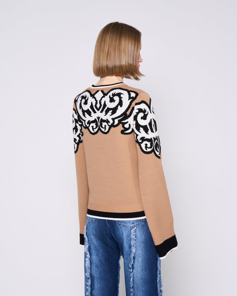 Silvian Heach Maglione Con Maniche Svasate