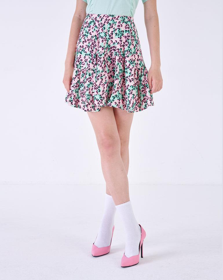 Silvian Heach Minigonna Leopardata