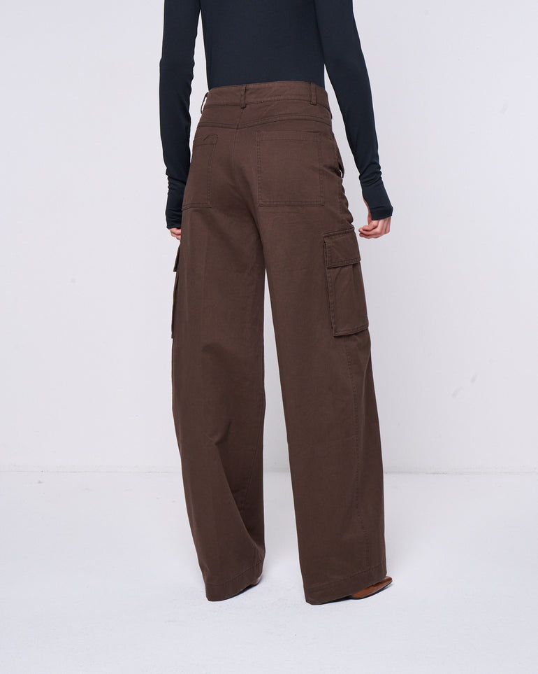 Silvian Heach Pantalone Cargo Gamba Larga