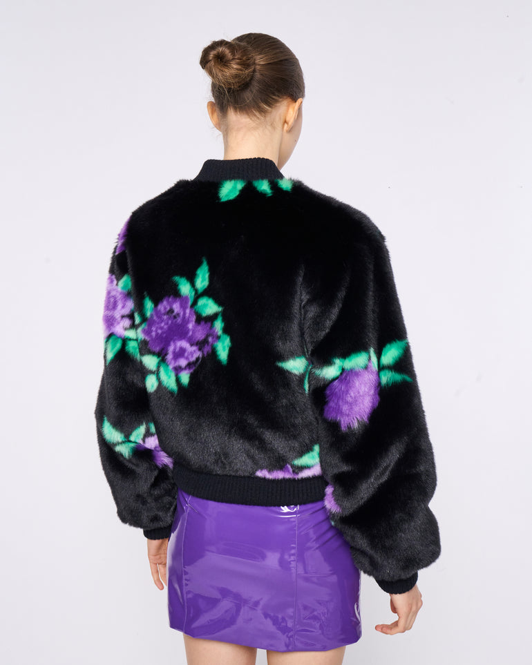 Silvian Heach Pelliccia Ecologica A Fiori