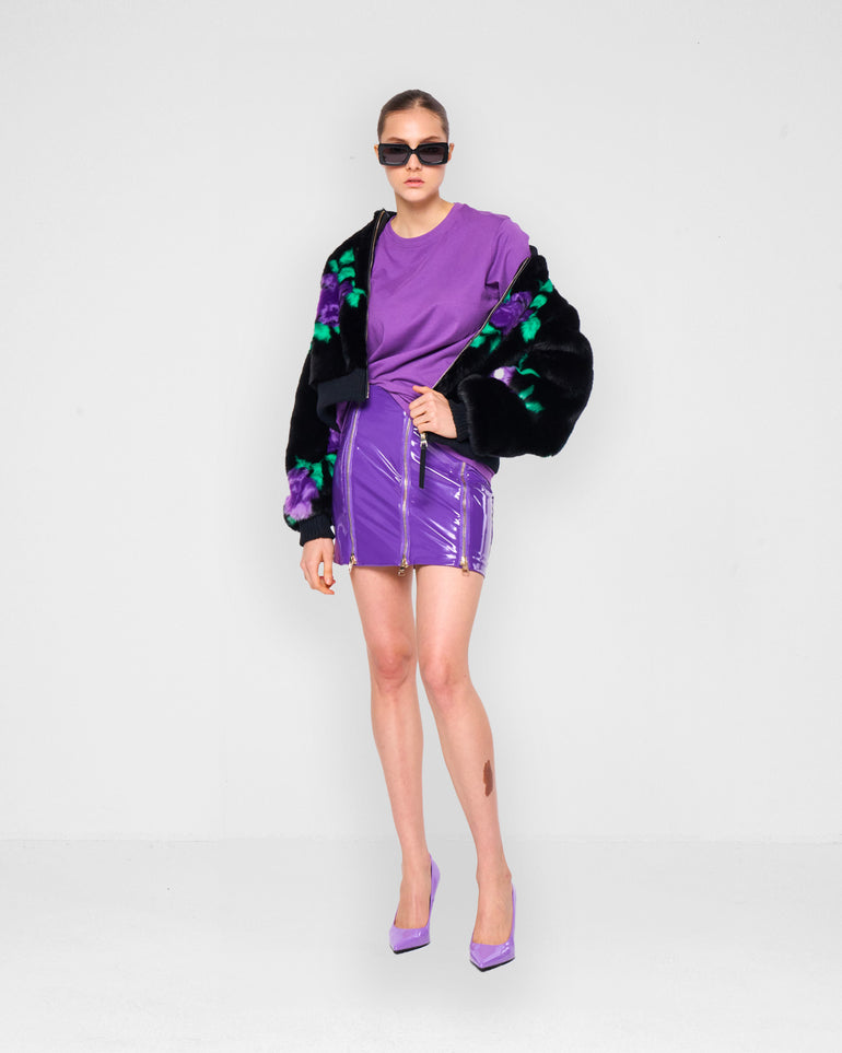 Silvian Heach Pelliccia ecologica a fiori