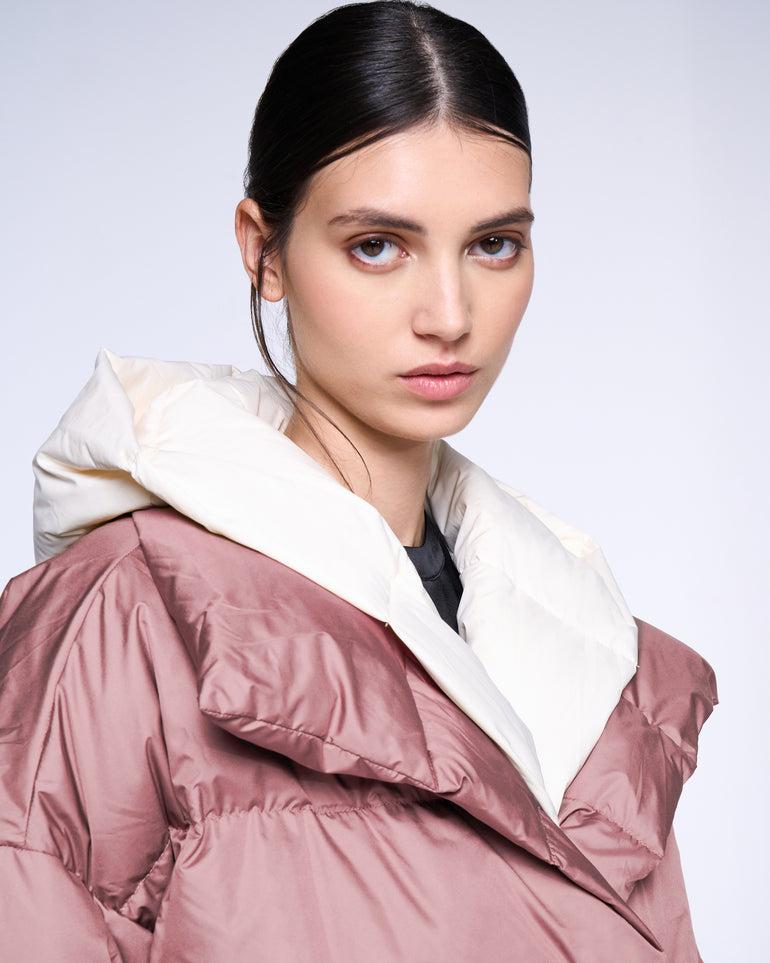 Silvian Heach Piumino Lungo Con Collo Ampio