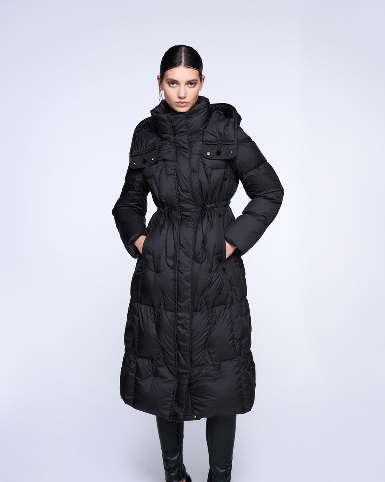 Silvian Heach Piumino Lungo Trapuntato