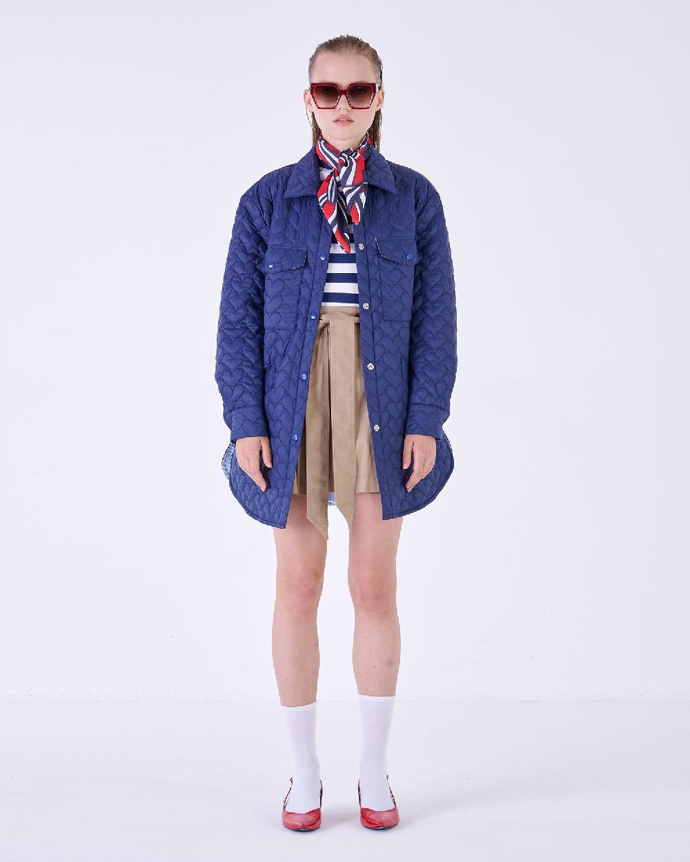 Silvian Heach Piumino Trapuntato A Cuori