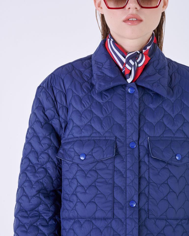 Silvian Heach Piumino Trapuntato A Cuori