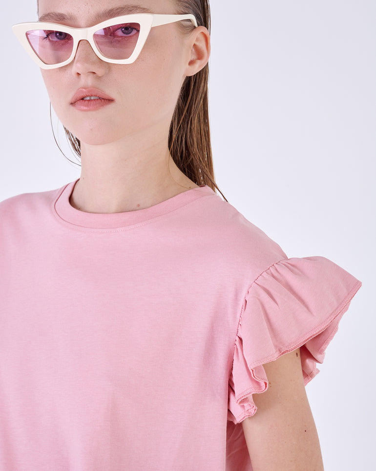 Silvian Heach T-shirt Con Maniche A Volant