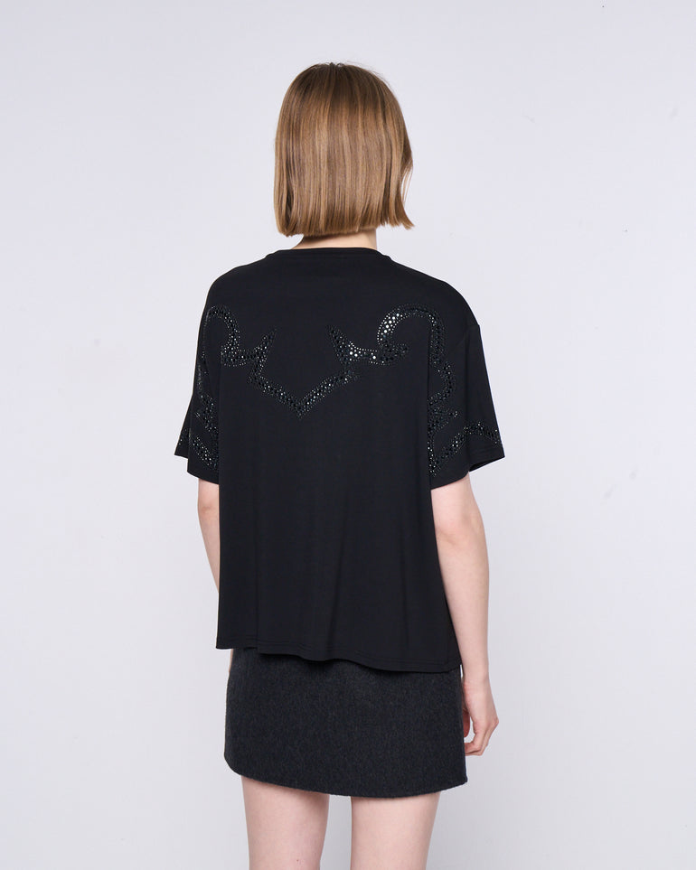 Silvian Heach T-shirt Con Strass