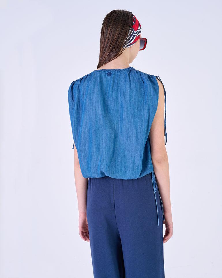 Silvian Heach Top Con Arricciatura Sulle Spalle