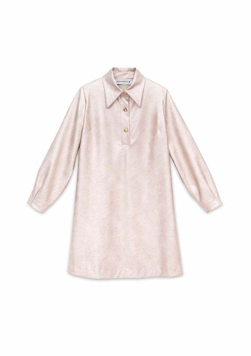 Shirtaporter ABITO A TRAPEZIO IN ECO PELLE