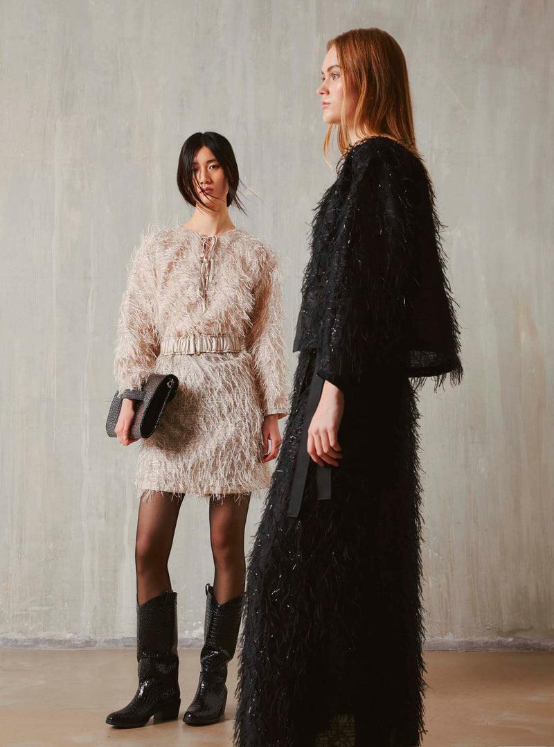 Shirtaporter ABITO CORTO PIUME LUREX