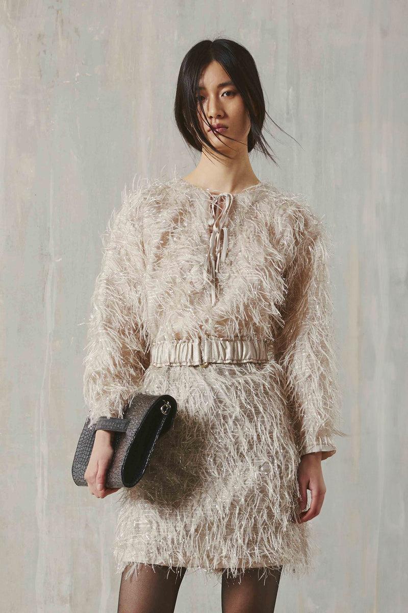 Shirtaporter ABITO CORTO PIUME LUREX